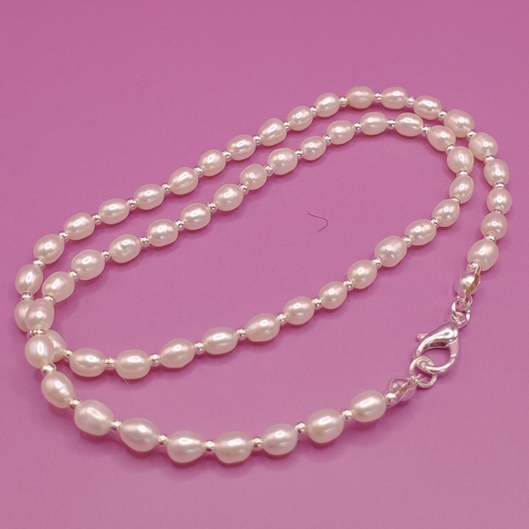 NEW Kids White Natural Pearl  Necklace - Picture 3 of 4